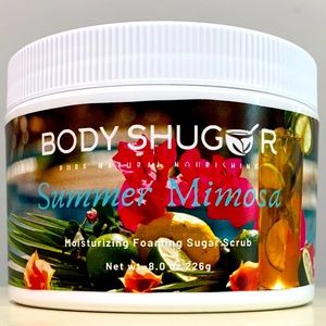 Summer Mimosa! Smooth creamy intensely fragrant exfoliating Sugar Soap Scrub.